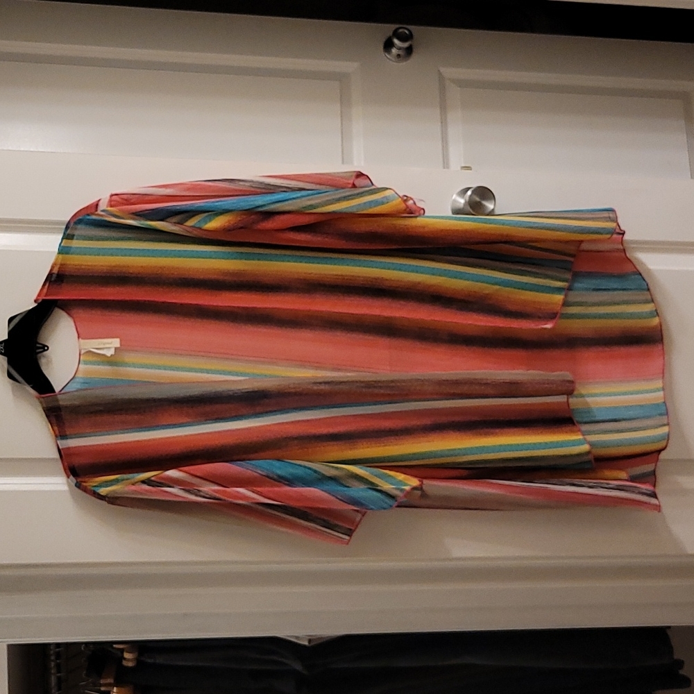 Multicolored sheer cover